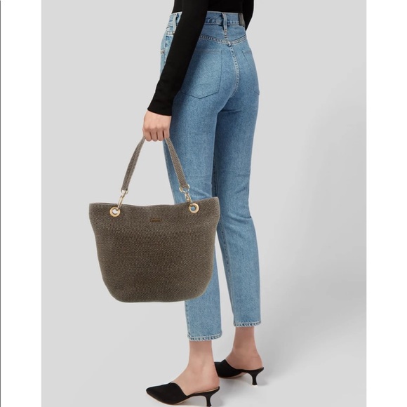 Eric Javits Raffia Tote Bag in brown - Picture 4 of 12